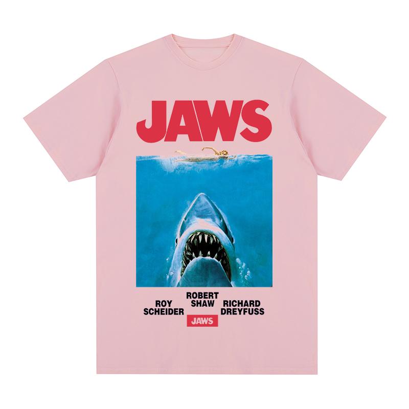 Jaws Movie Vintage T-shirt Gift for Friends Harajuku Female Clothes Cotton Men T Shirt New Tee Tshirt Womens Tops