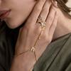 Luxury Zircon Flower Butterfly Bracelet for Women Fashion Adjustable Bracelet Ring Chain Minimalism Hand Chain Bracelets Jewelry