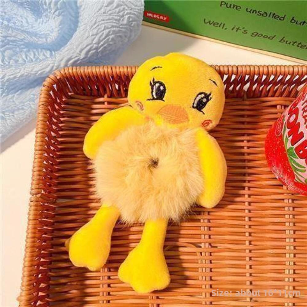 Clothing Women Fashion Plush Hair Tie Cute 3D Animal Tie Hair Head Rope Ponytail Holster