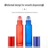 Matte Crystal White Glass Roll-on Essential Oil Bottle