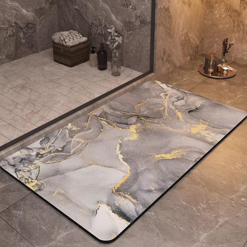 Tappetini per Bagno Antiscivolo Tappetino per Doccia e Vasca Lusso Super Assorbente Asciugatura Rapida Tappetino per Piedi Pavimento Tappeto per WC Zerbino Tappeto Lavabile