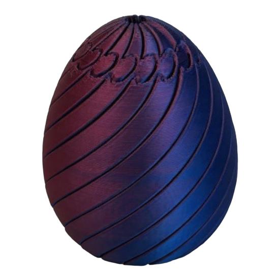 Huevo Giratorio Divertido Huevo de Pascua Espiral Impreso en 3D Figura Juguete Giratorio para Adultos Alivio del Estrés y la Ansiedad