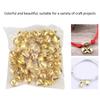 50pcs Small  S     Tiny Iron Jingle  S with Hole for Craft Jewelry Festival Birthday Decoration