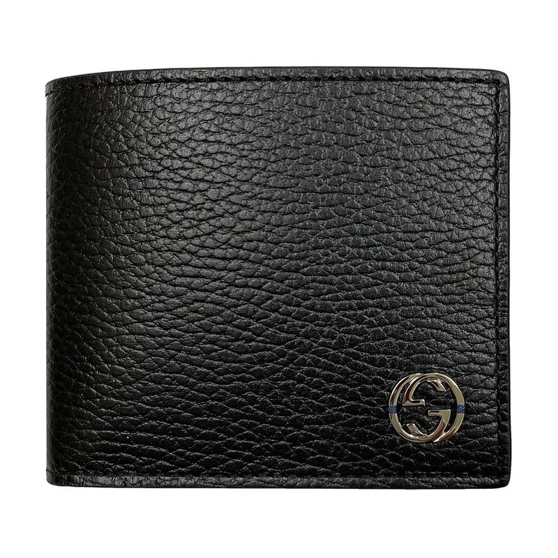 Gucci Logo Bifold Leather Wallet Men`s