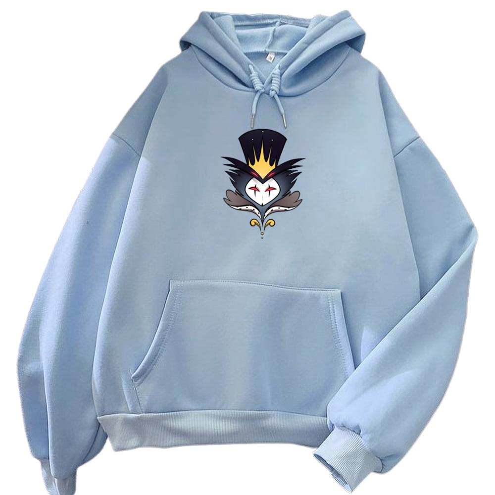 Helluva Boss Hoodies Stolas Sweatshirts Anime Men Woman Hoodie Adult Comics Printing Fleece Pullovers Winter Clothing