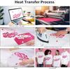 Print Heat Transfer Rubber Printing Heat Transfer 60cm X Approximately 1 Heat Transfer Vinyl Heat Press Glitter DIY and More Iron-on Sheet, Sheet,