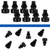 8Pcs Rubber Feet for Slow Cookers Replaceable Slow Cooker Legs Pot ert Accessories Prevent Scratches Marks and Damages Rubber Push-in Bumper, Black