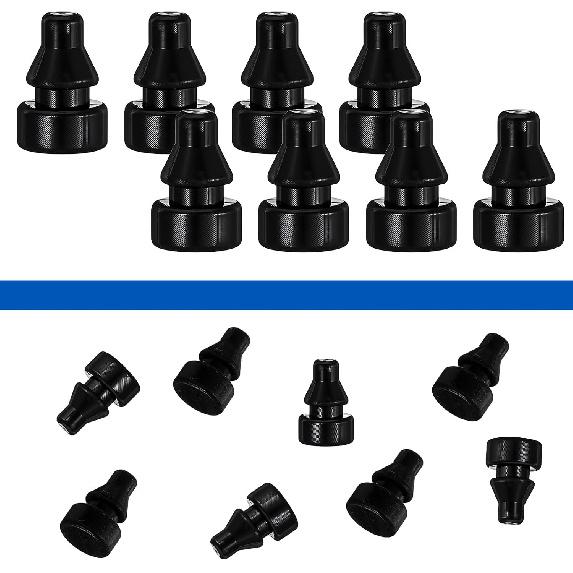 8Pcs Rubber Feet for Slow Cookers Replaceable Slow Cooker Legs Pot ert Accessories Prevent Scratches Marks and Damages Rubber Push-in Bumper, Black