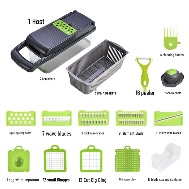 Multifunctional Vegetable Cutter and Grater for Potatoes and More