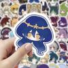 60PCS Genshin Impact Cyno Stickers, Peripheral Decorations for Handwritten Journals Desktop Decals, Student Notebook Decorations - Waterproof Stickers