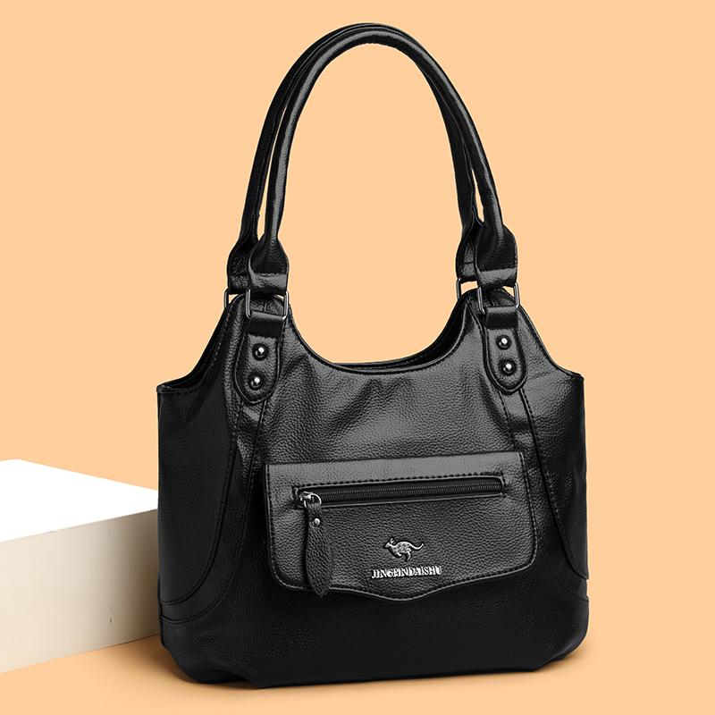 Tote Bag Women's Large Capacity Commuter Handbag Middle-aged Shoulder Bag