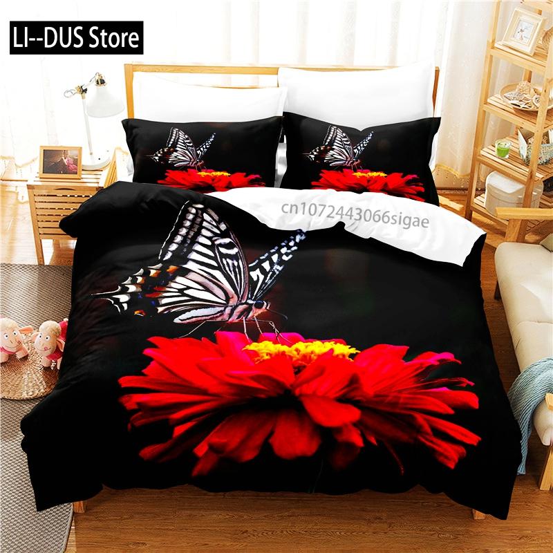 

Comforter Stamen Bedding Set 3D Bedding Digital Printing Queen Size Bedding Set Fashion Design Comforter (quilt)-EU Single(135*200cm)3pcs