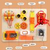 Music Box Wooden Fingertip Gyro Safety Buckle Game Board Children Puzzle Toy