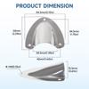 4Pcs Corrosion Resistant Air Vent Covers Saltwater Proof Ventilation Grilles Easy Installation Marine Use