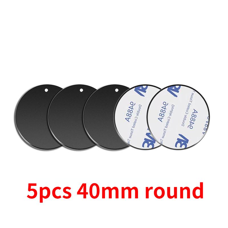1-5PCS Magnetic Metal Plate For Car Phone Holder Universal Iron Sheet Disk Sticker Mount Mobile Phone Magnet Stand For IPhone