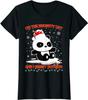 Na Lista dos Travessos Eu Não Me Arrependo de Nada Panda Presente de Natal Camiseta 100% Algodão Gola Redonda Manga Curta Casual Camiseta Masculina Tamanho S3XL