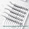 Stainless Steel Precision Eyelash Extension Tweezers - Phoenix & Princess Styles for Technicians