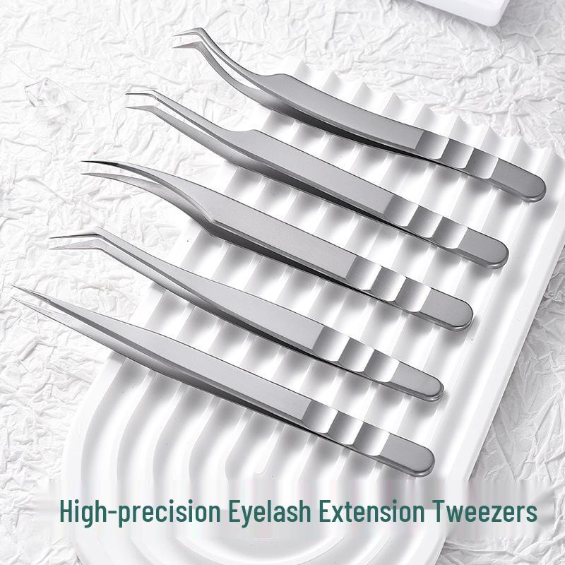 Stainless Steel Precision Eyelash Extension Tweezers - Phoenix & Princess Styles for Technicians