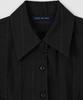 SALON DE YOHN Classic Linen Short Sleeve Shirt_ Black
