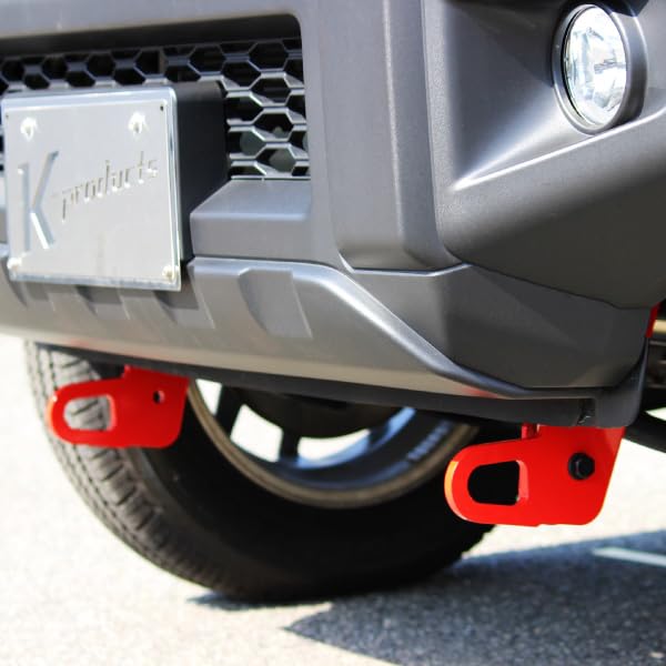 Jimny JB64 JB74 Sierra Type JC74 Nomad Tow Hook 9mm Thick for Genuine Front Passenger Side 1-2 K-PRO Bumper,
