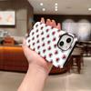 Trendy Kawaii Retro Red Love Heart Hand Drawn Doodle Art Film Aesthetic Protective Phone Case For iPhone 14 15 16 Pro Max Plus Dropproof Bumper Cover