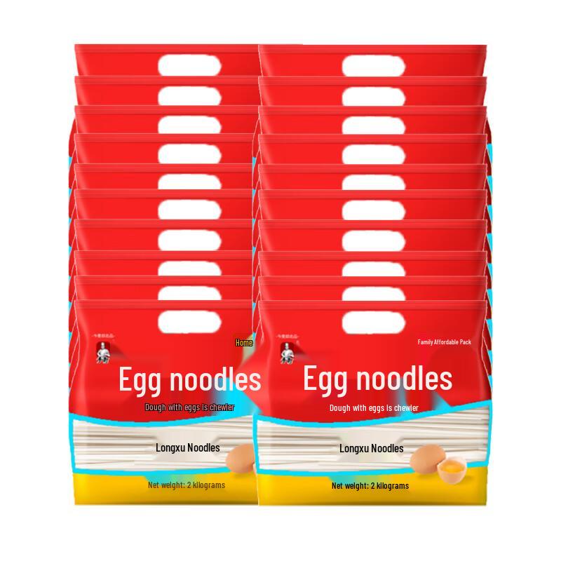 Jinmailang Hand-pulled Egg Dragon Beard Noodles, 14-Pack