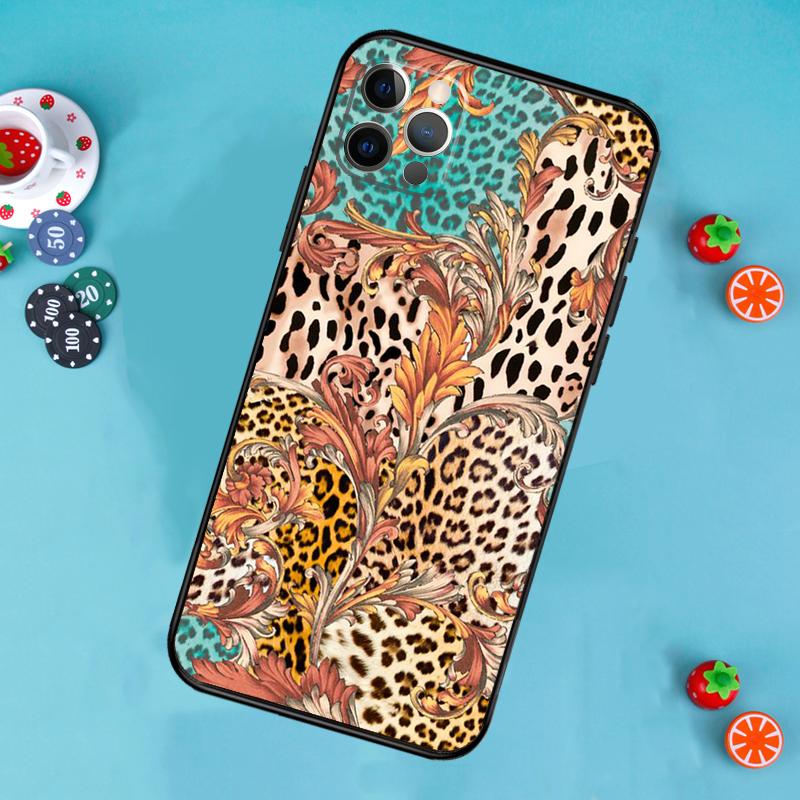 Classic Leopard Tiger Phone Case For iPhone 17 Air 16 15 14 13 12 11 Pro Max 12 13 mini 15 16 Plus 16e Cover Funda