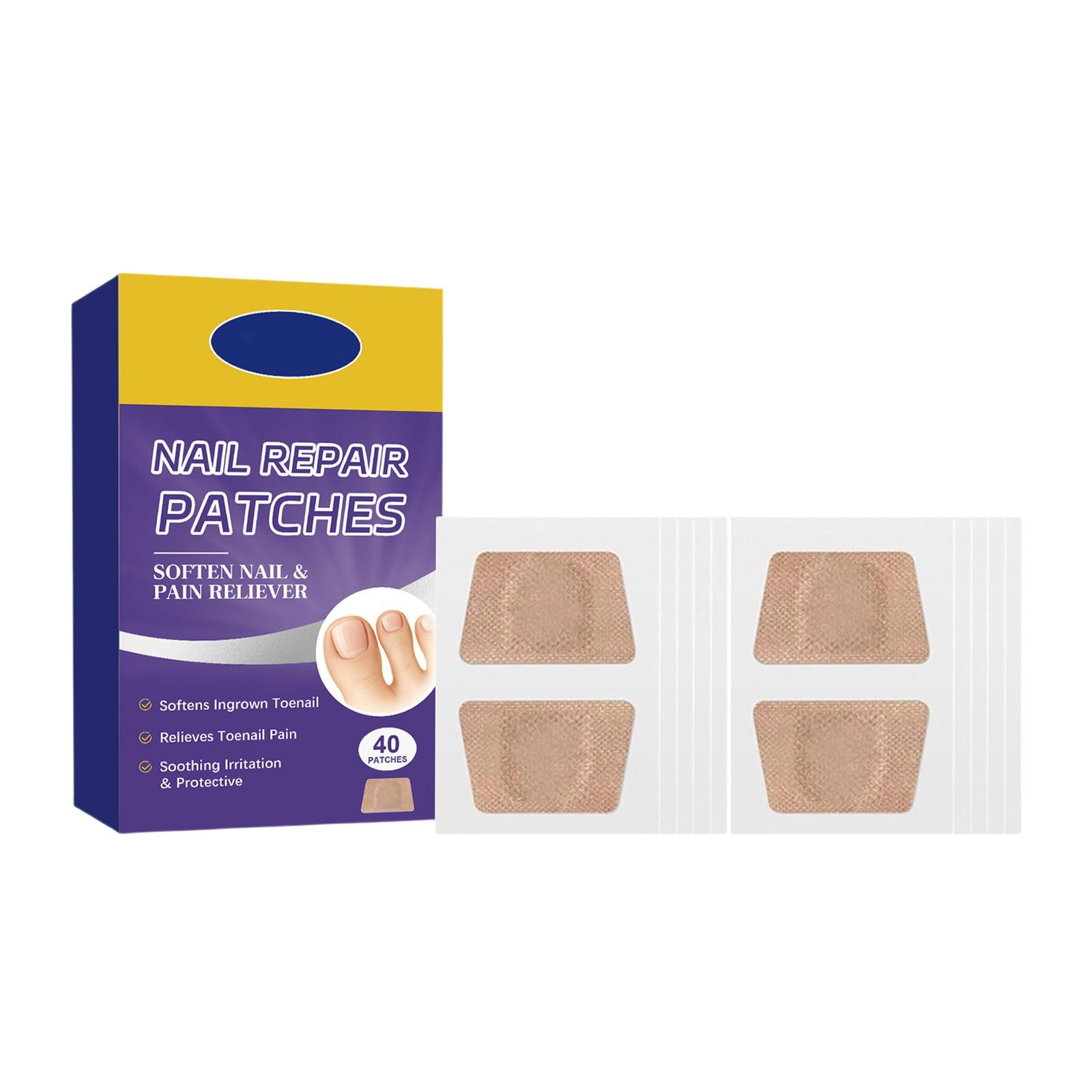 

Пластыри для ногтей, грибковые, для рук и ног, мягкие, инкрустированные в ноготь, утолщающие ноготь, придающие блеск, с бороздками, для ухода за серыми ногтями, 40 шт. One Size