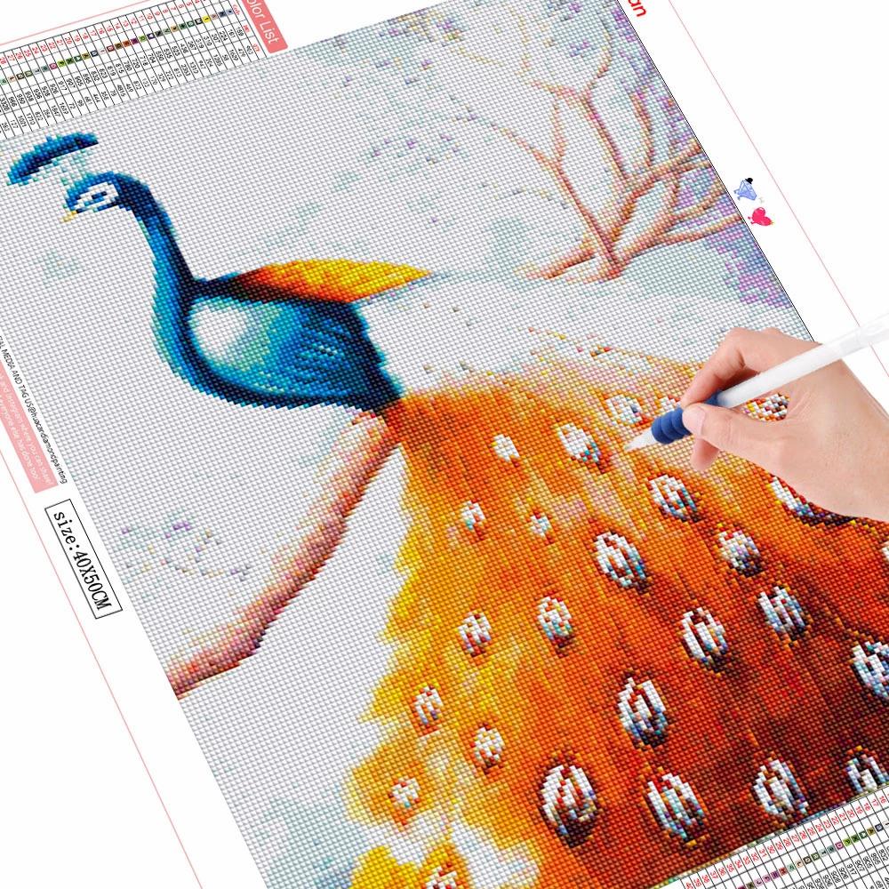 5d Diamond Painting New Arrivals Peacock Diamond Embroidery Sale Animal Rhinestones Mosaic Cross Stitch Decortion