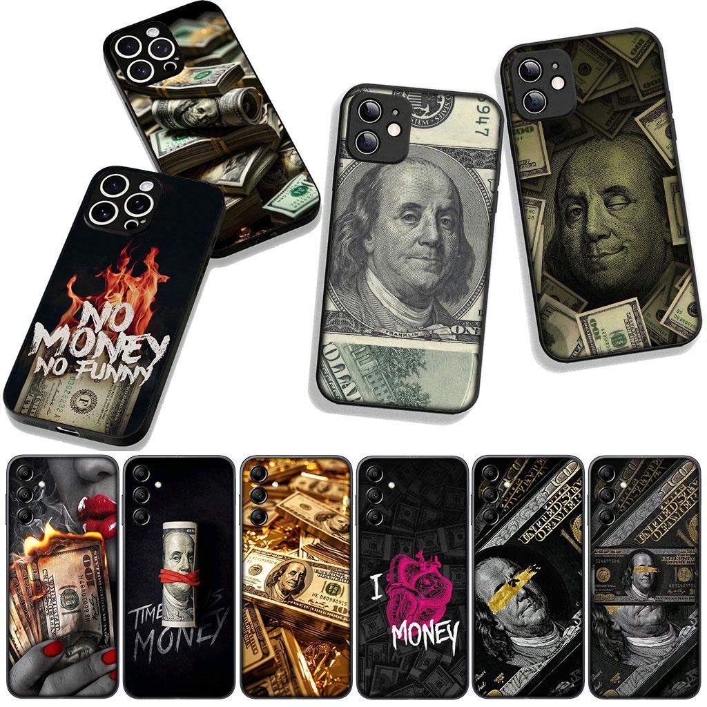 Gold Money 100 D-Dollars Case for Samsung Galaxy A25 A37 A57 A12 A14 A31 A41 A50 A51 A70 A71 A72 A21S A04 M15 Note 20 9 8 10