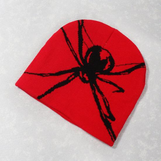 

Унисекс-шляпа Yousheng для Хэллоуина с аппликацией в виде паука, трикотажная эластичная купольная защита для ушей, хип-хоп, уличный стиль, вечеринка на Хэллоуин, клубная кепка, зимняя шапочка для взрослых чёрный