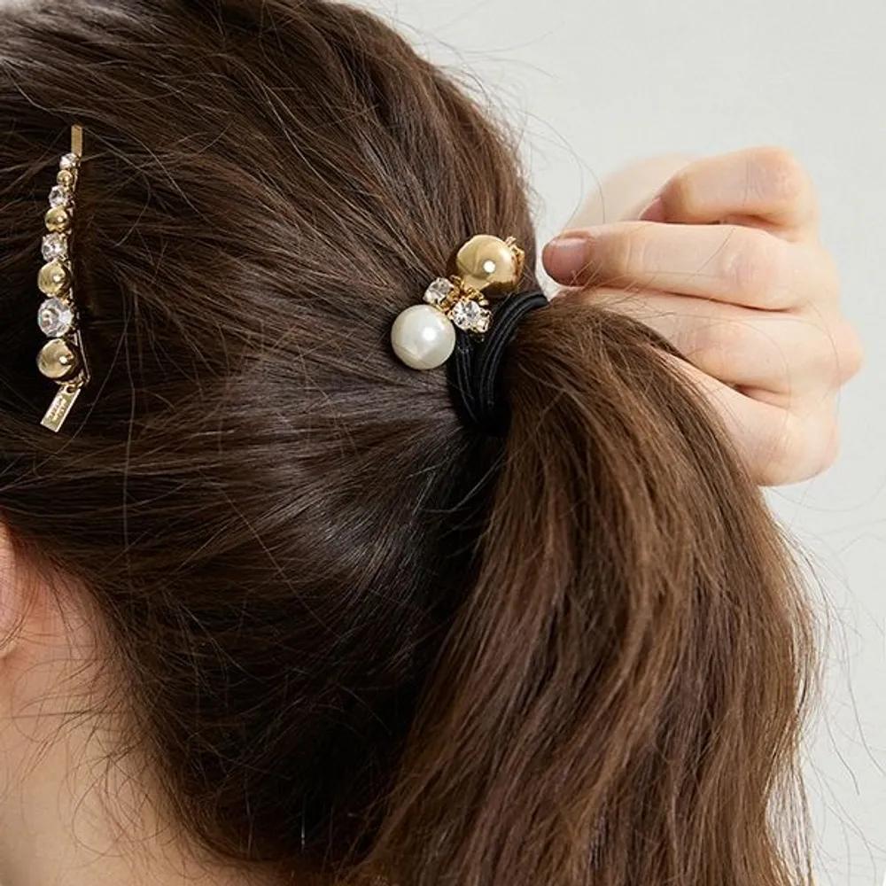 Ball Crystal Ponytail LFPT0762 Gold