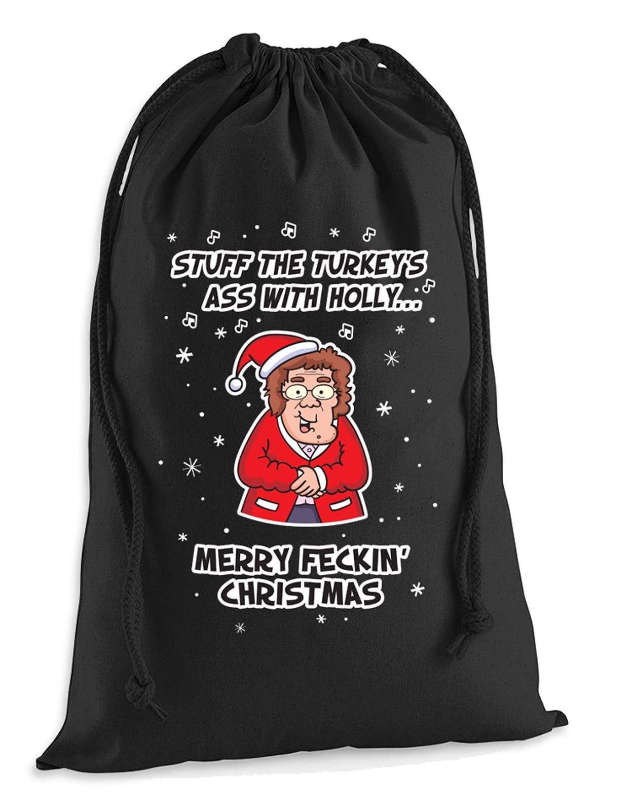 Mrs Browns Boys Turkeys Ass Funny Christmas Presents Stocking Santa Sack XL