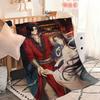 Anime Fanart Heaven Officials Blessing Blanket Flannel Warm Soft Plush Blanket Sofa Living Room Hogar Bedroom Travel Gift Home