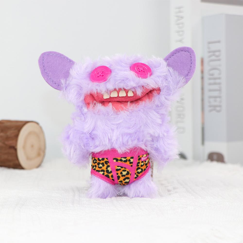 FUGG Keychain Plush Toy Pendant Doll Annoyed Alien Ugly Monster Key Ring Stuffed Peluche Doll Hanging Ornament Gifts