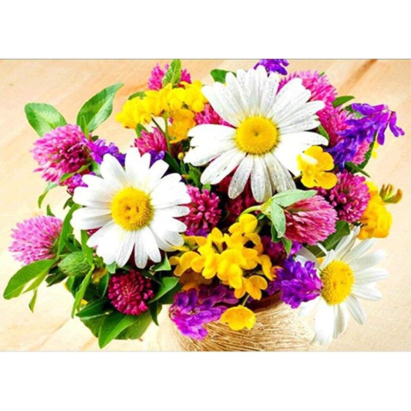 

5D DIY алмазная живопись цветок Алмазная вышивка пейзажи вышивка крестиком ремесла полная круглая дрель домашний декор ручной художественный подарок Full Round 15x20CM