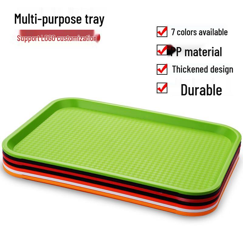 Commercial Rectangular Plastic Serving Tray
