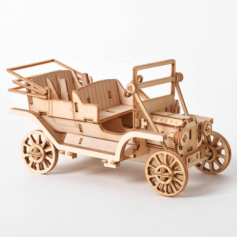 3D Creative Puzzle: Educational Wooden Assembly Toy for Adults & Kids