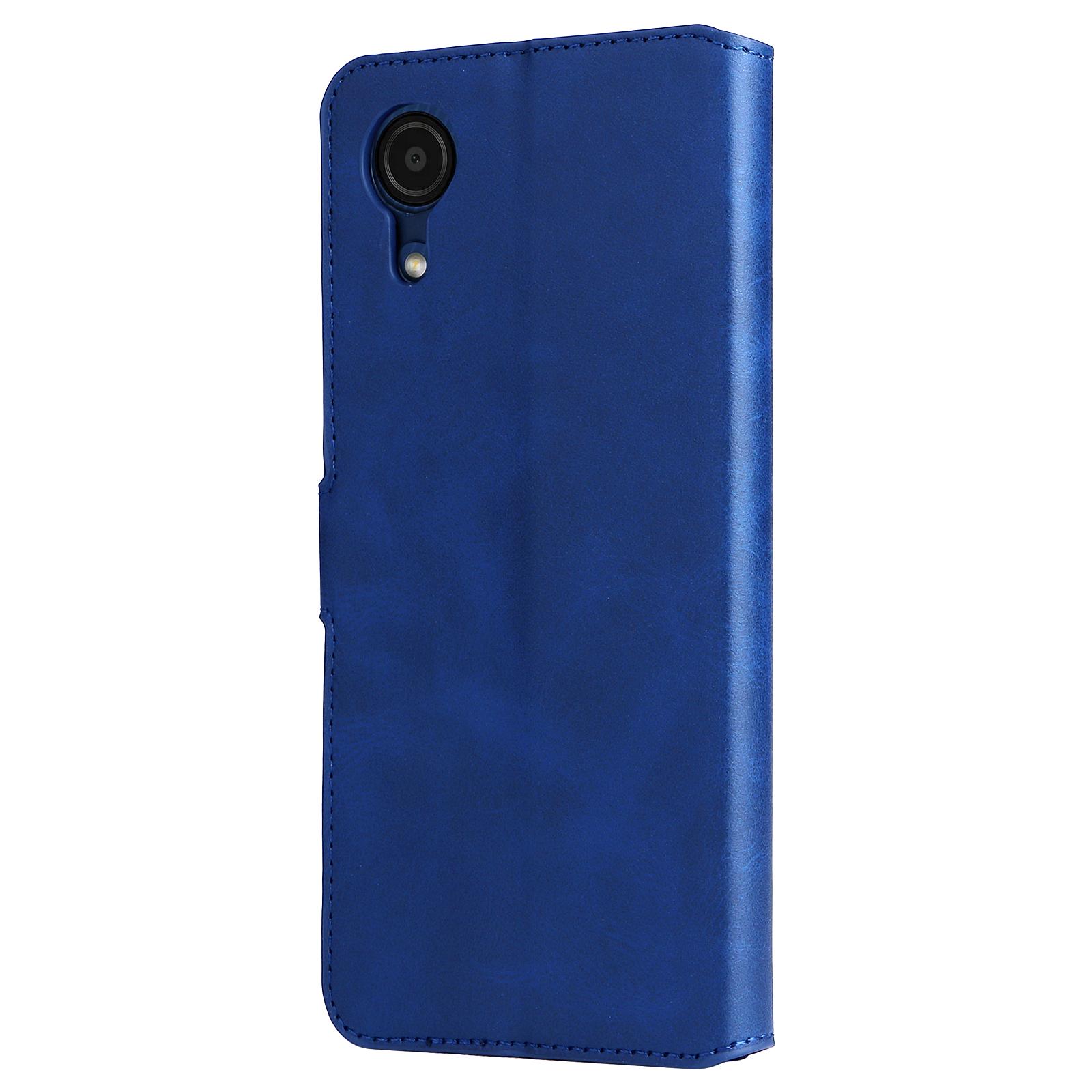 

Shockproof Wallet Stand PU Leather Shell Magnetic Clasp Phone Case for Samsung Galaxy A03 Core Rose Gold