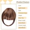 Sideburns Air Bangs Wigs Women's Synthetic Wigs Invisible and Traceless Easy To Wear Natural and Suitable for Any Occasion