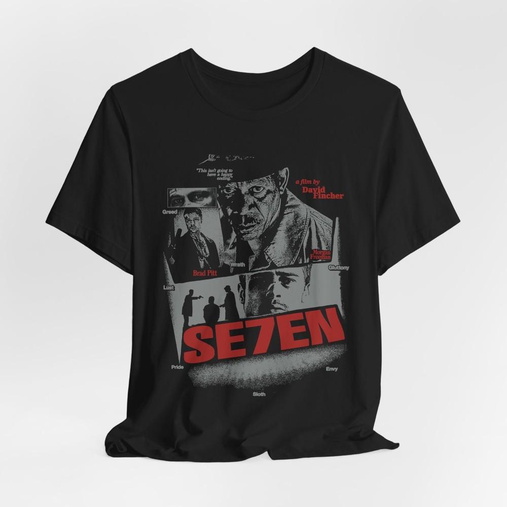

Vintage Se7en Graphic Unisex TShirt – Retro Style for Dark Story Enthusiasts Unisex T-Shirt S