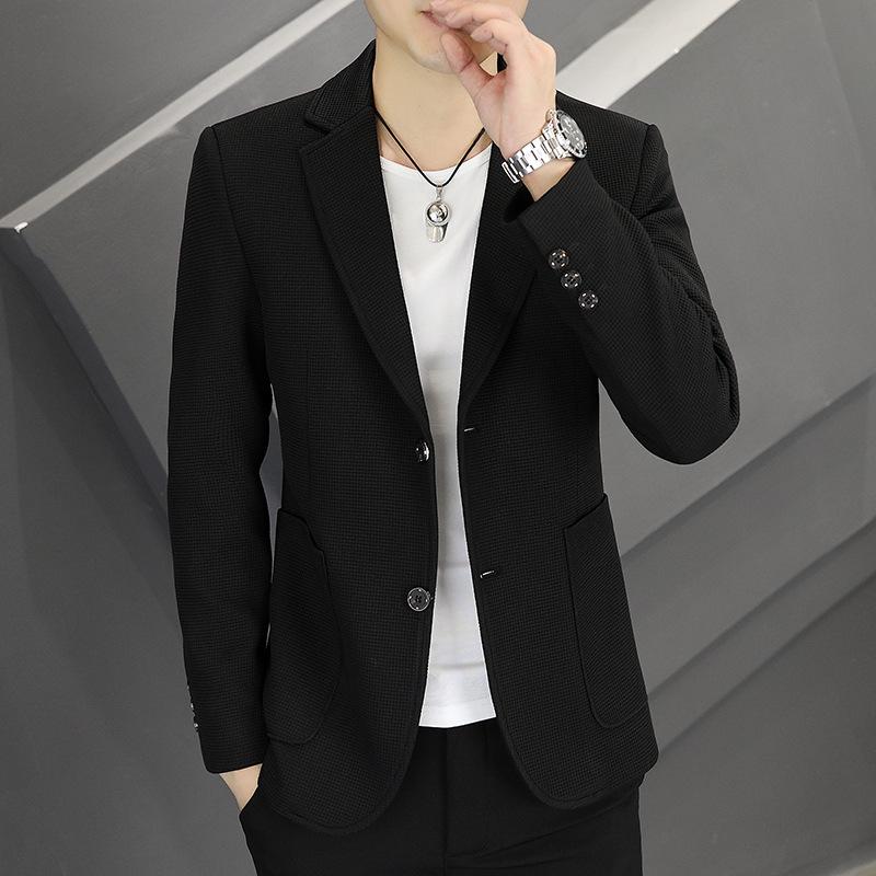 2023 Men's Formal & Casual Suit Jackets: Trendy, Versatile, Loose-Fit for Spring & Autumn