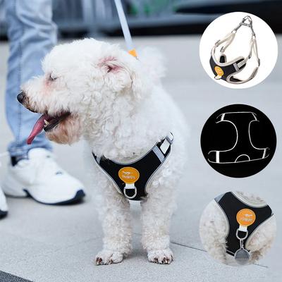 Pet Reflective Pet Chest Strap Suede Breathable Dog Harness Adjustable Pet Chest Strap For Pet Outdoor Walking Dog Accessories