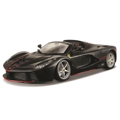 Bburago 1/24 Ferrari LaFerrari Aperta Černá / Kovový model auta připravený k vystavení 18-26022 BK