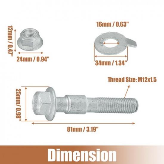 2 Set Alignment Camber Caster Adjusting Bolt For Dodge Sprinter 3500 For Buick