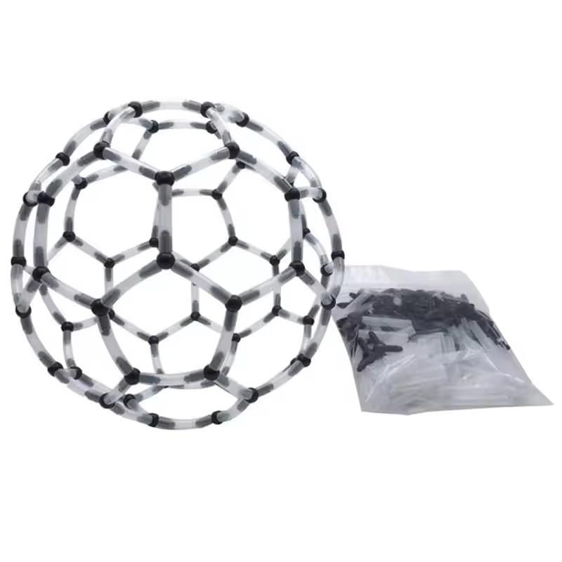 

DIY Tensegrity C60 3D Assemble Stick Structure Fullerence Kit STEM Geometric Science Toy Teach Tool Education Gift for Child Boy