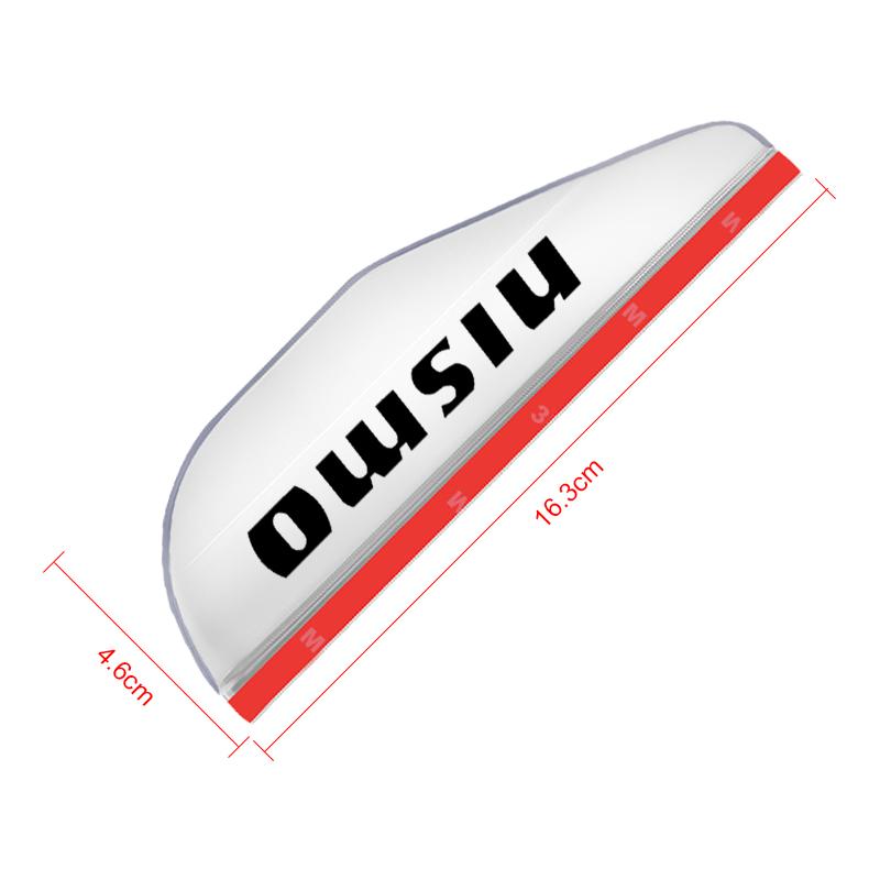 2 Stück Auto Rückspiegel Seitenansicht Regenabweiser Augenbrauenaufkleber Für Nismo Nissans Tiida Teana Skyline Juke X-trail Almera Qashqai Zubehör