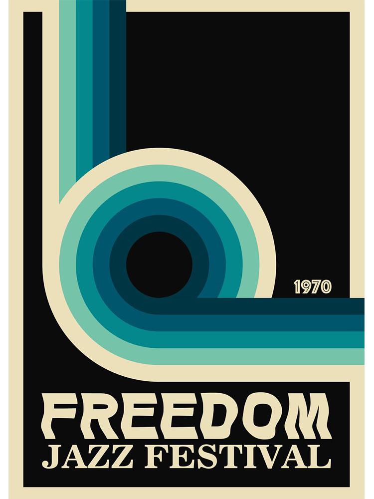 

Винтажные джазовые плакаты, джазовый фестиваль в Монтрё, граммофон, черный кот, холст, картина, скандинавское настенное искусство для гостиной, домашний декор 60x80cm No Frame