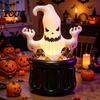 Ghost Ice Bucket Inflatable Bucket, Halloween Party Drink Tub, White Beverage Cooler for Decor, Outdoor Picnic Storage