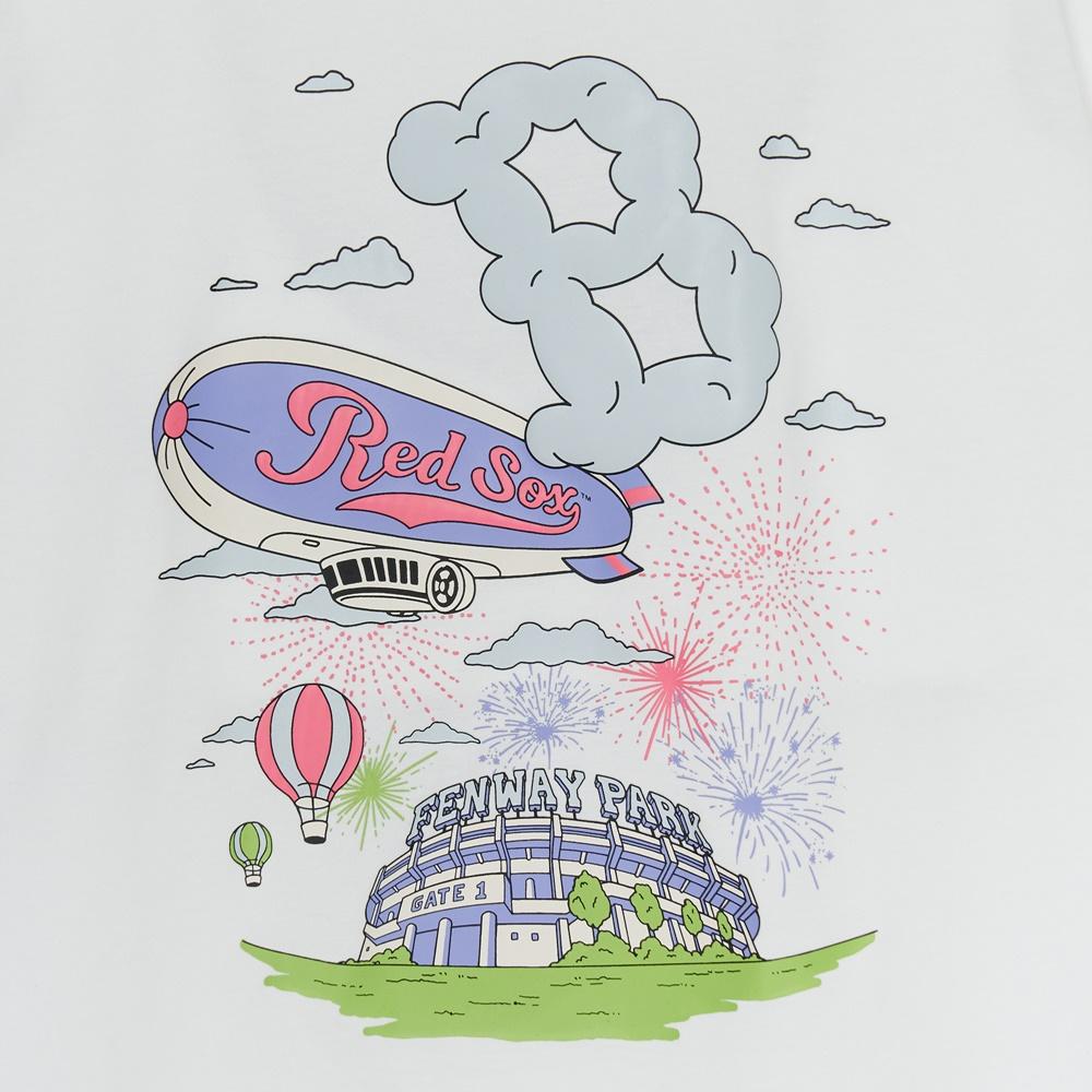 New MLB Boston Red Sox T Shirt Unisex Ecru 3ATSX2053-43WHS